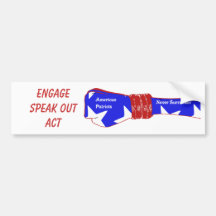 american patriots, EngageSpeak outAct Bumper Stickers
