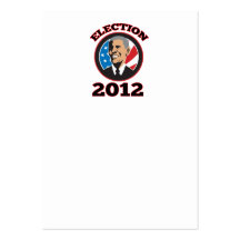 American President Barack Obama 2012 Business Card Template