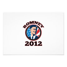 American Presidential Candidate Mitt Romney retro Personalized Announcement