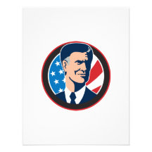 American Presidential Candidate Mitt Romney retro Personalized Announcements