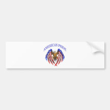 American Pride Eagle Bumper Sticker