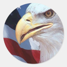 AMERICAN PRIDE ROUND STICKERS