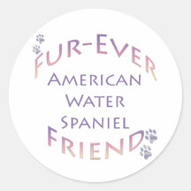 American Water Spaniel Furever Stickers