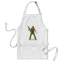 American world war two soldier army apron