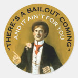 Americana There's A Bailout Coming Neil Young Round Sticker