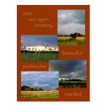 America's Farmlands 2 photo postcard