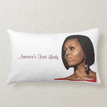 America's First Lady/America's President Throw Pillow