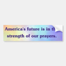 America's Future Bumper Sticker