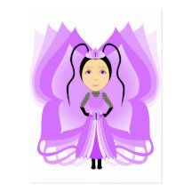 Amethyst Butterfly Princess Postcards