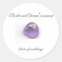 Amethyst Wedding Sticker
