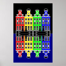 Amsterdam Architecture - Merchants' houses Print