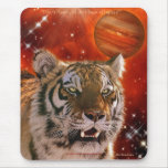 Amur Tiger & Jupiter Big Cat Fantasy Art Mousepad