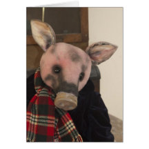 Amy Goodrich Collectables Gent Pig greeting card