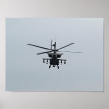 An AH-64 Apache at McEntire JNGB in S.C. Poster