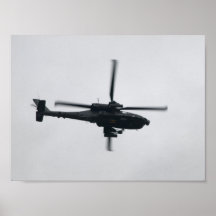 An AH-64 Apache at McEntire JNGB in S.C. Poster