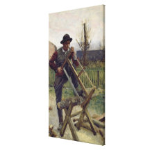 An Aragonese Woodcutter, 1876 Gallery Wrapped Canvas