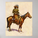 An Arizona Cowboy by Remington, Vintage Western Posters