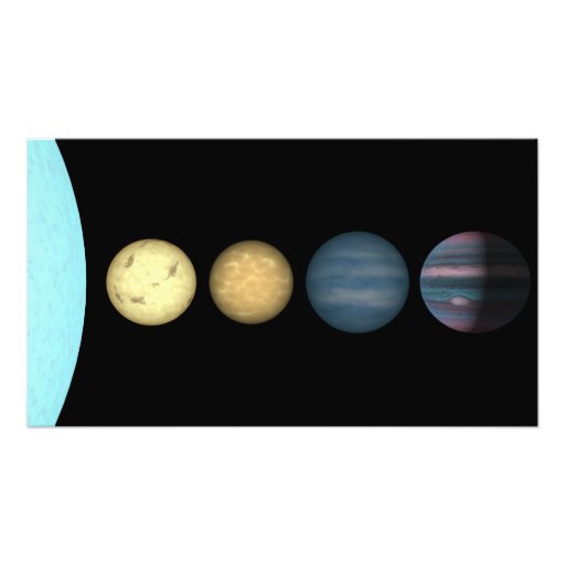An artist's rendition comparing brown dwarfs 2 photo print