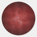 An Atom Round Sticker