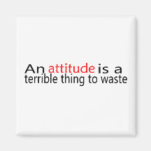 An Attitude Is A Terrible Thing To Waste Magnets