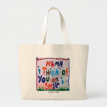 an i smile canvas bags