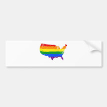 An LGBT America Bumper Sticker