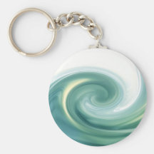 An ocean of green waves keychains