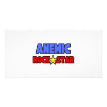 Anaemic Rock Star Personalised Photo Card