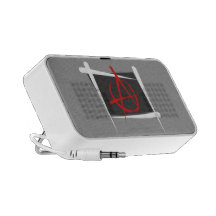 Anarchy Brush Flag Notebook Speaker