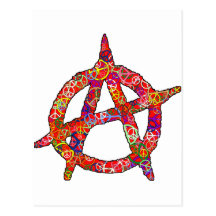 Anarchy Peace Plain Postcard