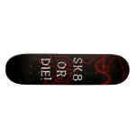 Anarchy Sk8 or Die Infra Red Skateboard Deck