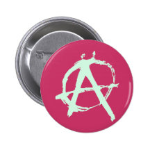 anarchy symbol pinback button