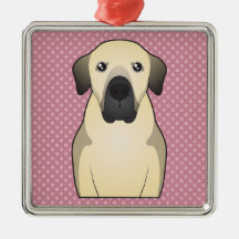 Anatolian Shepherd Cartoon Paws Christmas Tree Ornament