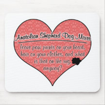 Anatolian Shepherd Dog Mixes Paw Prints Dog Humour Mousepad
