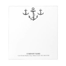 anchors away! memo notepads