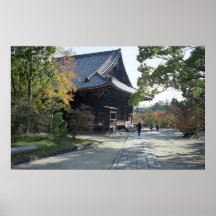 Ancient Buddhist Temple Compound - Kyoto Japan Poster