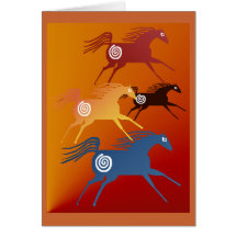 Ancient Horses Card