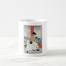 Ancient Japanese Archer Painting Mugs