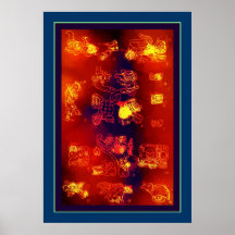 Ancient Mayan Glyphs Print