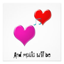 and music will be custom invites