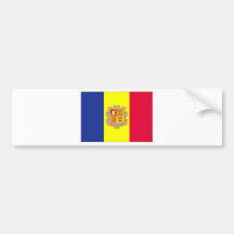 Andorra National Flag Bumper Stickers