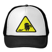 Android under construction trucker hat