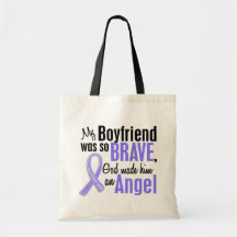 Angel 1 Boyfriend Stomach Cancer Tote Bags
