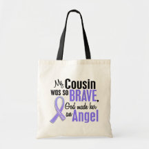 Angel 1 Cousin (Female) Stomach Cancer Tote Bag