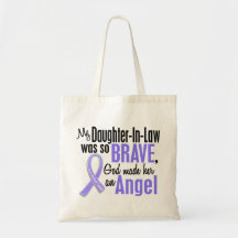 Angel 1 Daughter-In-Law Stomach Cancer Canvas Bag
