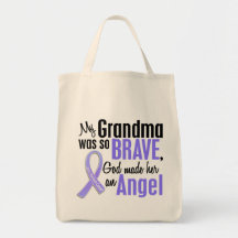 Angel 1 Grandma Stomach Cancer Tote Bags
