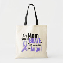 Angel 1 Mum Stomach Cancer Tote Bags