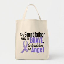 Angel 2 Grandfather Stomach Cancer Canvas Bag