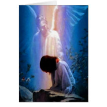 Angel and Jesus card