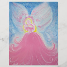 Angel & Baby - Pink Full Color Flyer